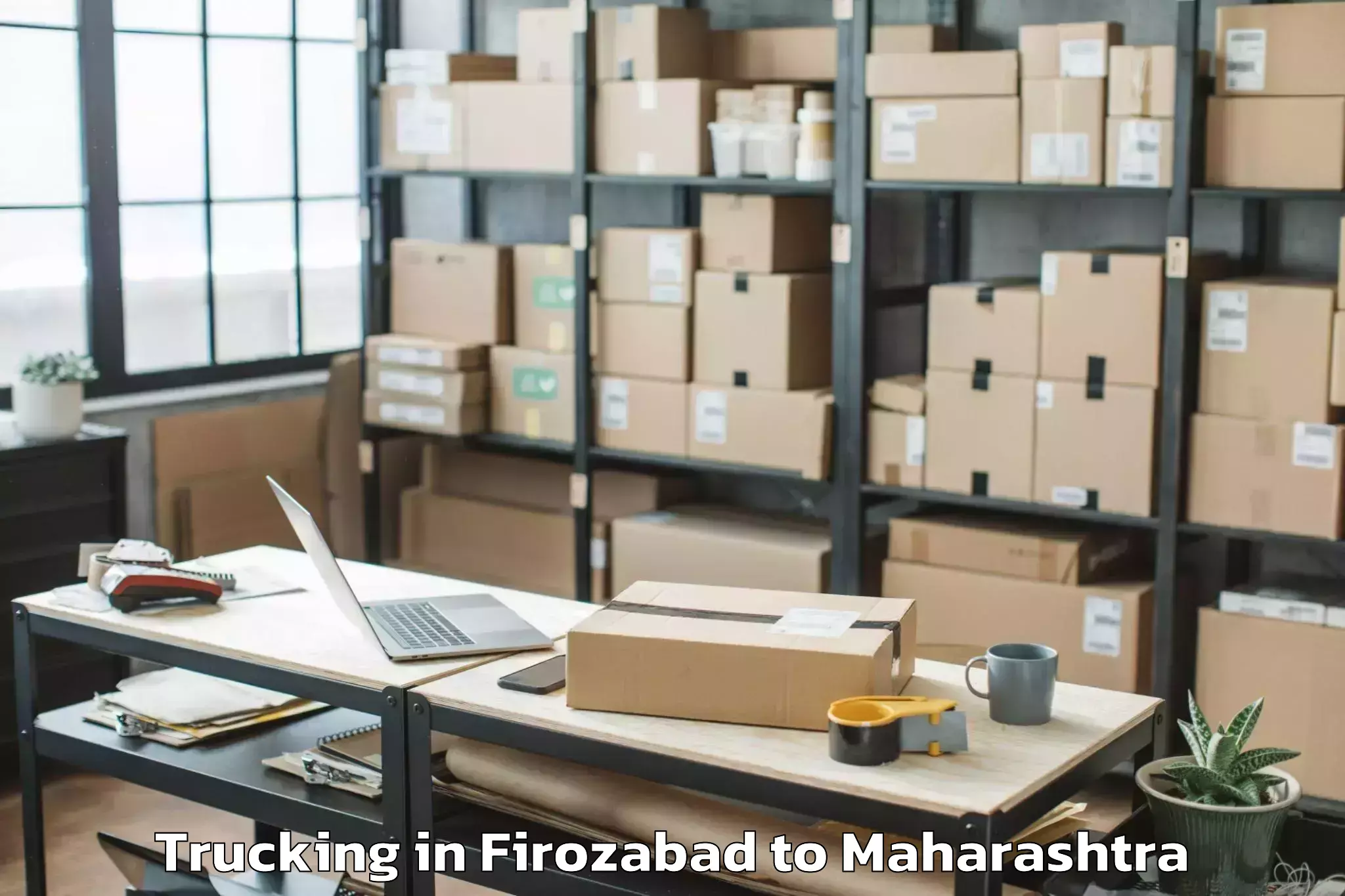 Professional Firozabad to Varangaon Trucking